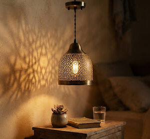 Jali Brass Pendant