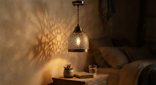 Jali Brass Pendant