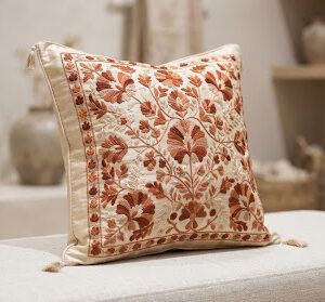 Phulkari Silk Cushion