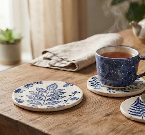 Vine Motif Coaster Set